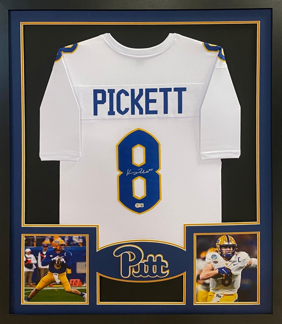 Kenny Pickett Signed Framed Pitt Panthers Jersey Beckett Authenticated (1 of 2)