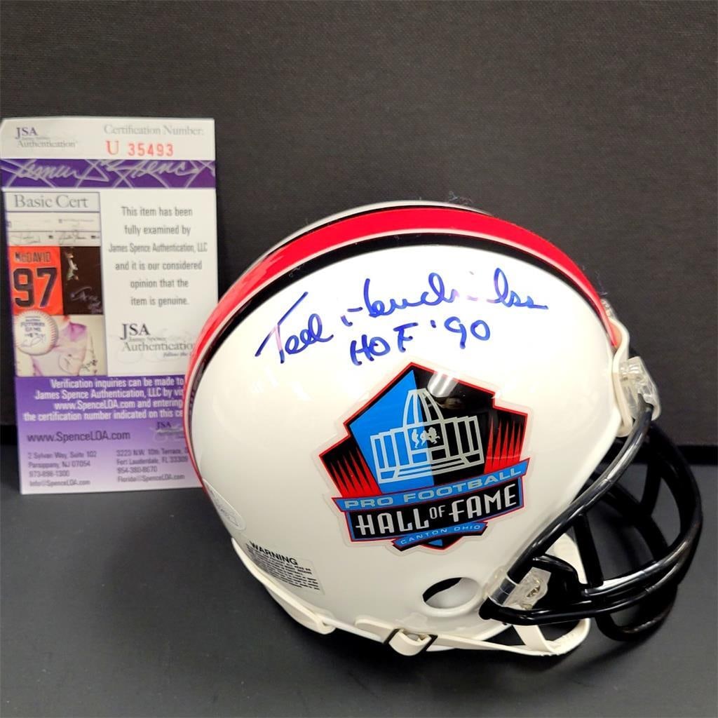 Ted Hendricks Signed Mini Helmet HOF 90 Raiders JSA Authenticated (1 of 4)