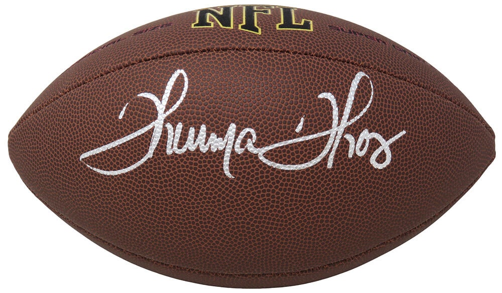 Thurman Thomas Signed Wilson Super Grip NFL Football HOF COA (1 of 1)