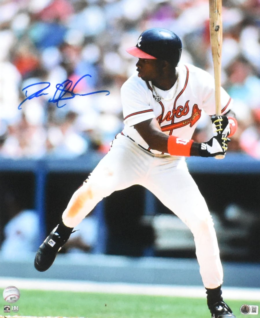 Deion Sanders Signed Atlanta Braves 16x20 Photo Beckett Holo (1 of 2)