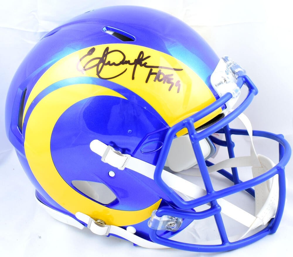 Eric Dickerson Signed Los Angeles Rams 2020 Speed Authentic Helmet Beckett Holo (1 of 10)