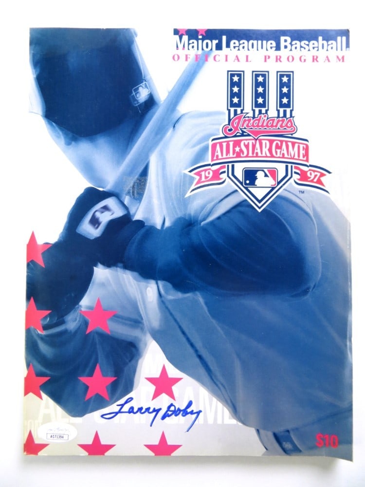 Larry Doby 1997 All-Star Game Autographed Program JSA Certified (1 of 4)