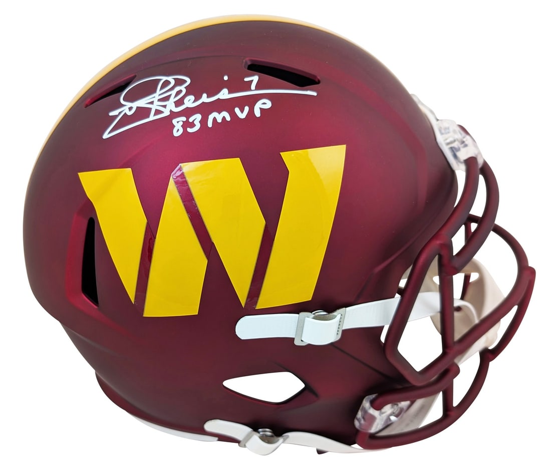 Joe Theismann Signed Full Size Speed Rep Helmet 83 MVP BAS Authenticated (1 of 3)