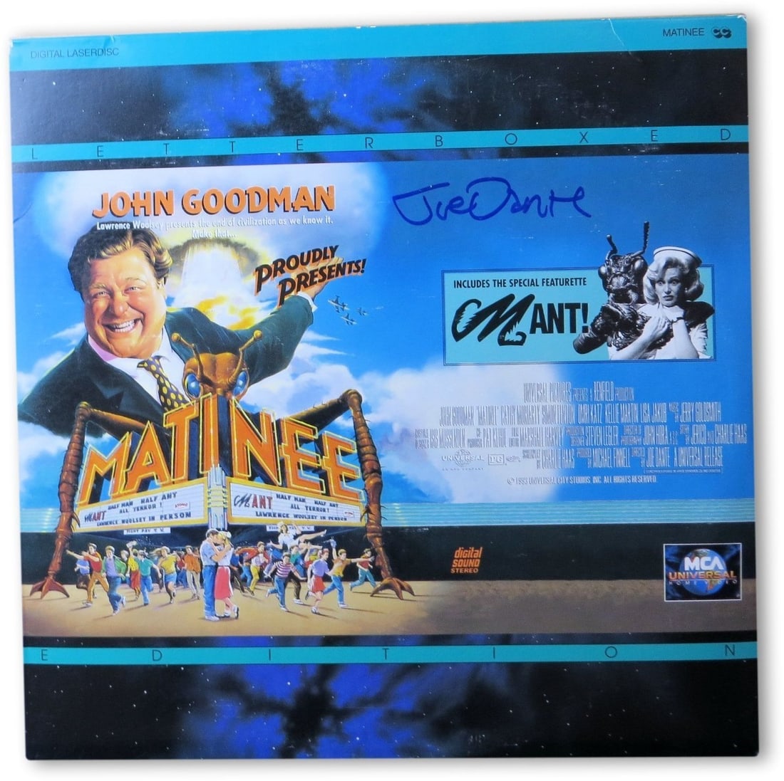 Joe Dante Autographed Laserdisc Cover Matinee JSA Certified (1 of 4)
