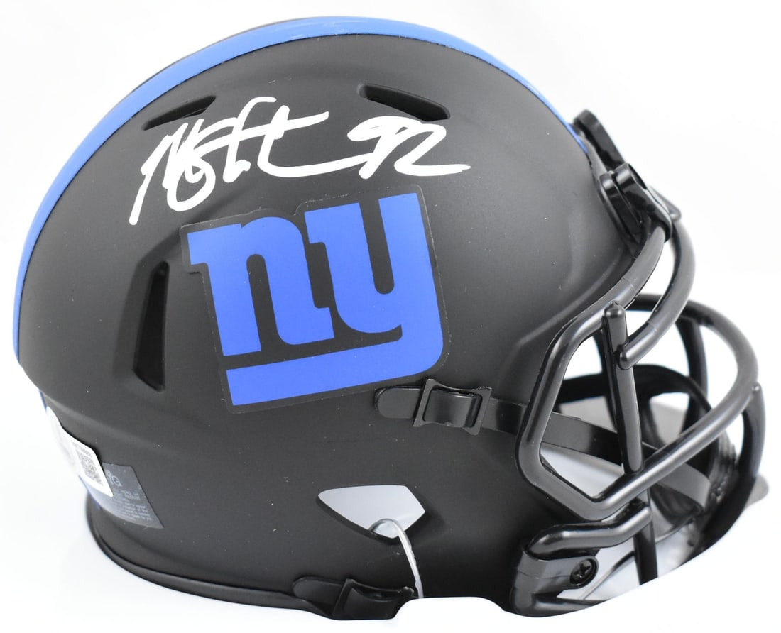 Michael Strahan Signed Giants Mini Helmet Beckett Authenticated (1 of 3)