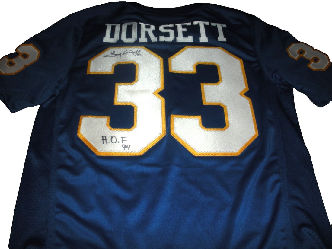 Tony Dorsett Pittsburgh Panthers Heisman Signed Nike Jersey with COA (1 of 2)