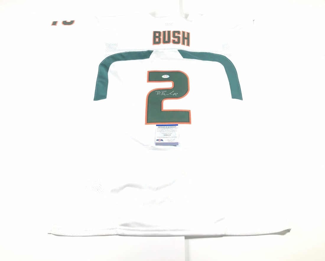 Deon Bush Autographed Jersey PSA/DNA Chicago Bears Football (1 of 2)