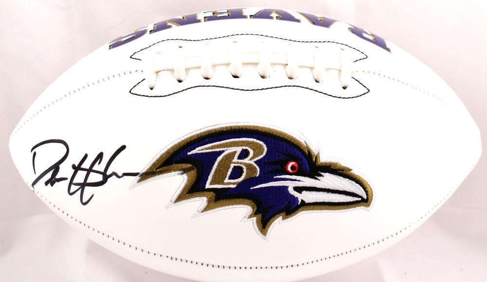 Deion Sanders Signed Baltimore Ravens Football with Beckett Hologram (1 of 3)