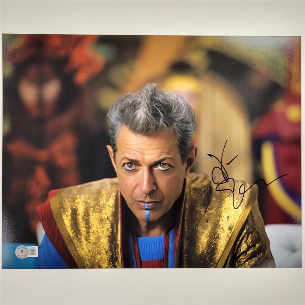 Jeff Goldblum Autographed Thor Grandmaster 11x14 Photo Beckett Authenticated (1 of 3)