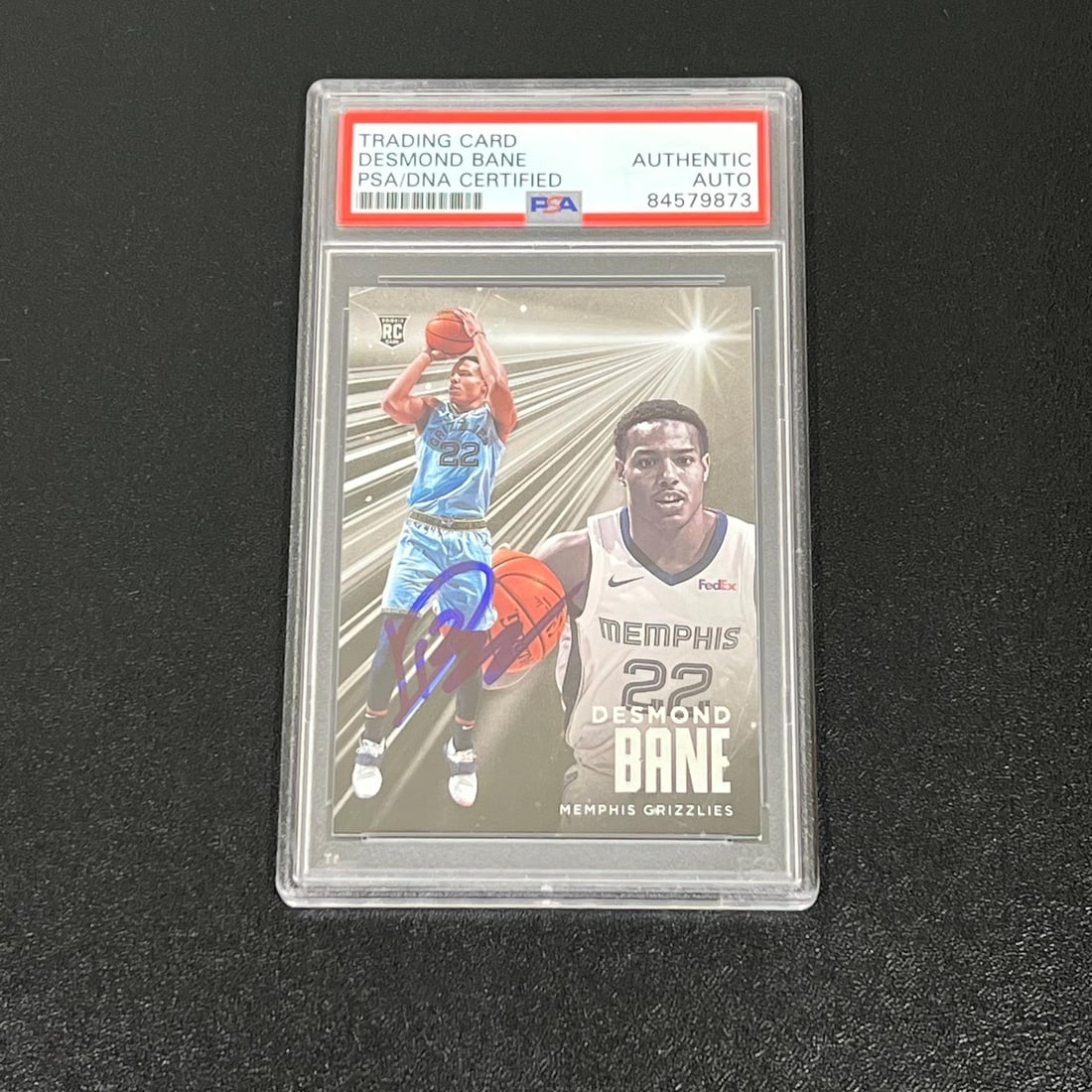 2020-21 Panini Chronicles #223 Desmond Bane Signed Card PSA Authenticated (1 of 2)