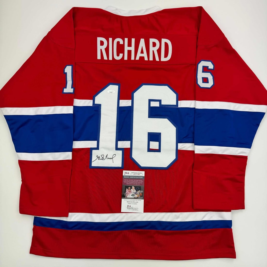 Henri Richard Autographed Montreal Canadiens Jersey with JSA COA (1 of 4)