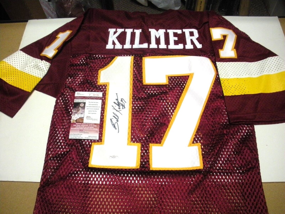 Billy Kilmer Signed Washington Redskins Sandknit Jersey JSA COA (1 of 2)