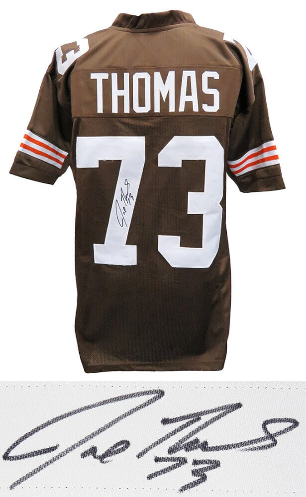 Joe Thomas Signed Browns Custom Jersey HOF Pro Bowl XL (1 of 2)