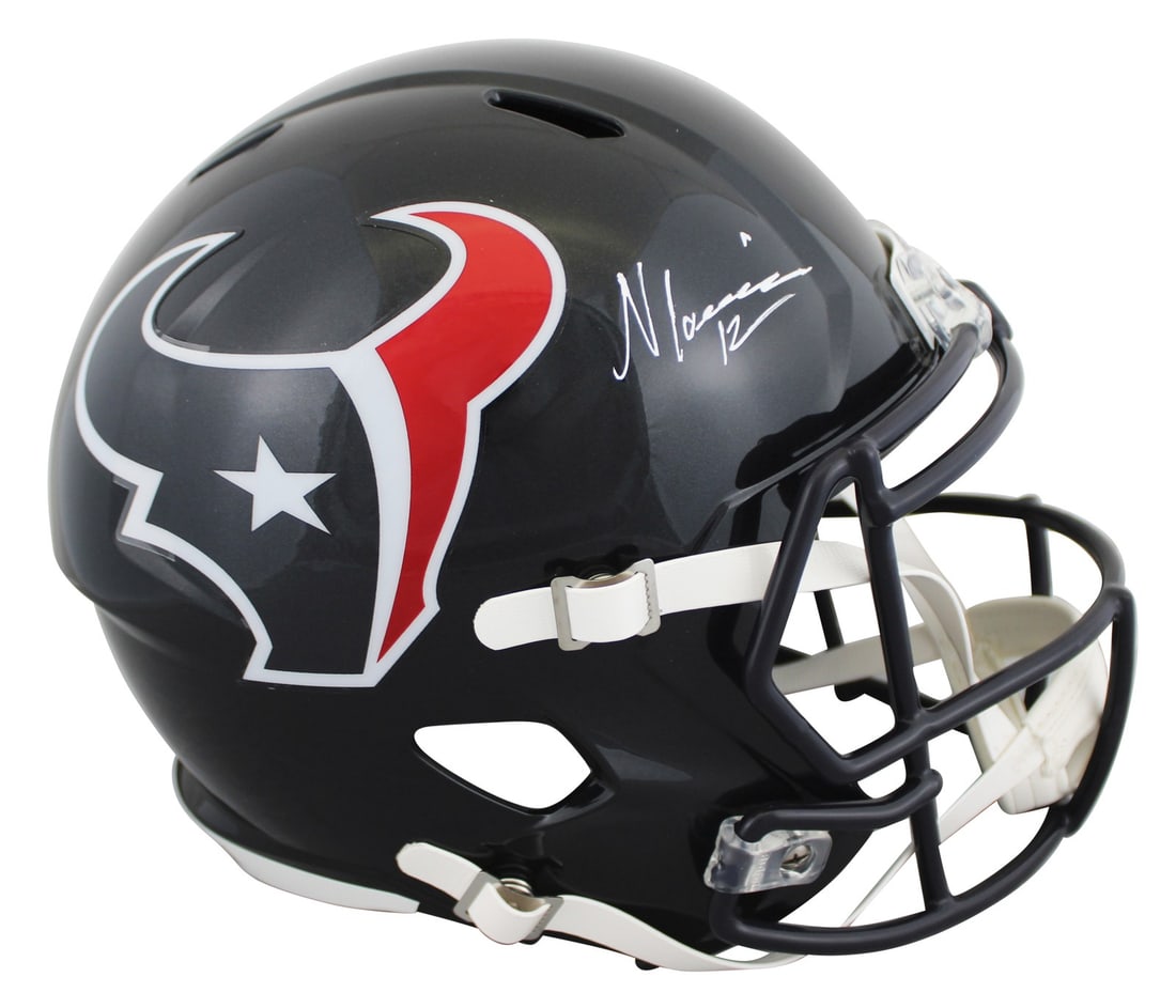 Nico Collins Signed Houston Texans Full Size Helmet BAS Authenticated (1 of 3)