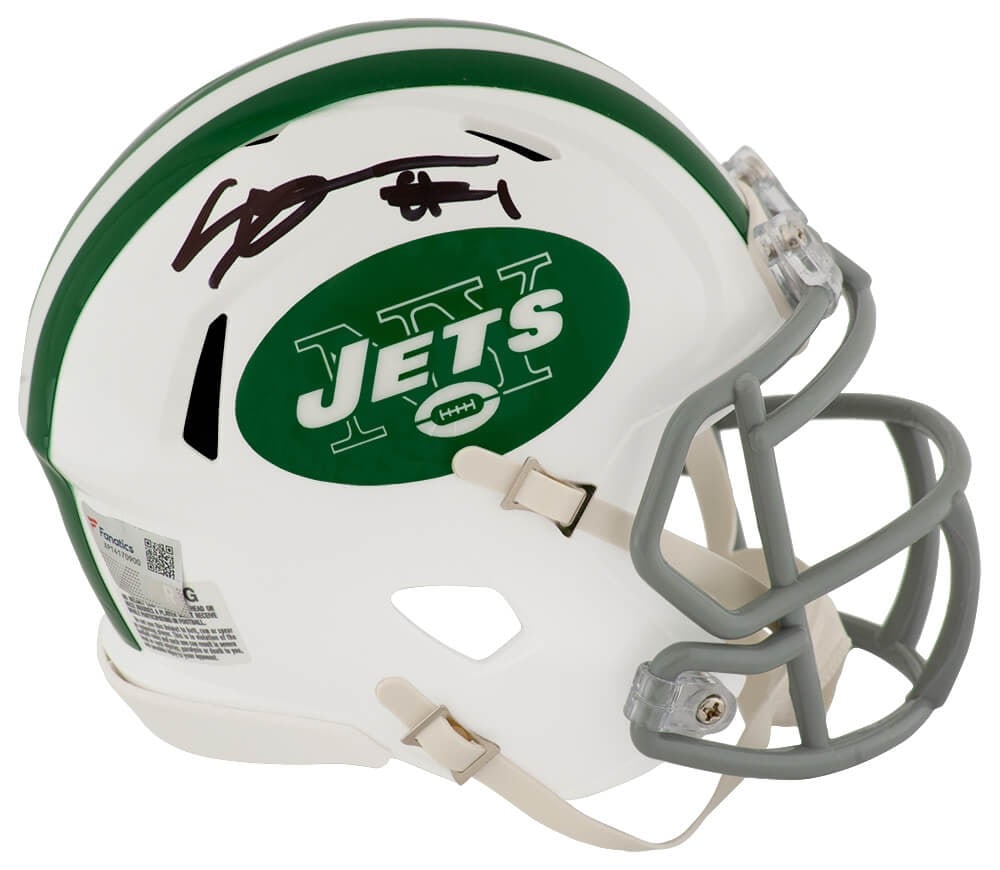Sauce Gardner Signed NY Jets Mini Helmet with Fanatics COA (1 of 1)