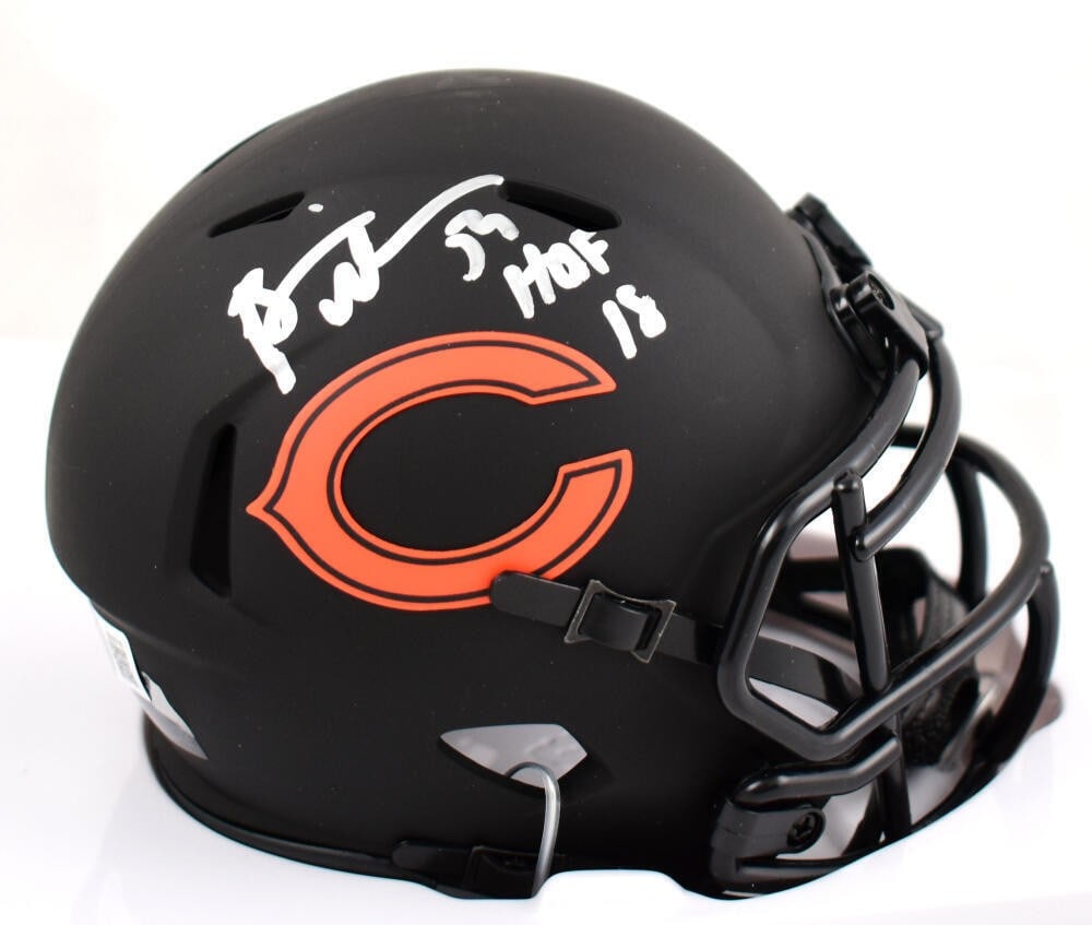 Brian Urlacher Signed Chicago Bears Mini Helmet HOF Beckett Authenticated (1 of 3)