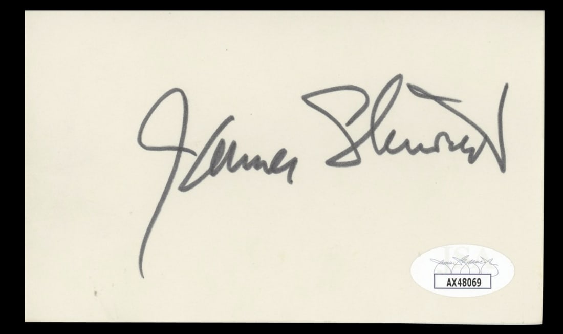James Stewart It's a Wonderful Life Signed Index Card JSA Certified (1 of 1)