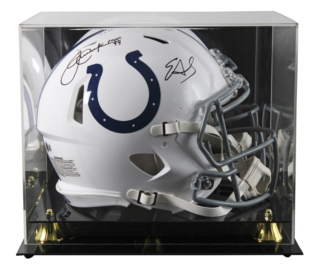 Edgerrin James Eric Dickerson Signed Colts Helmet Beckett Authenticated (1 of 4)