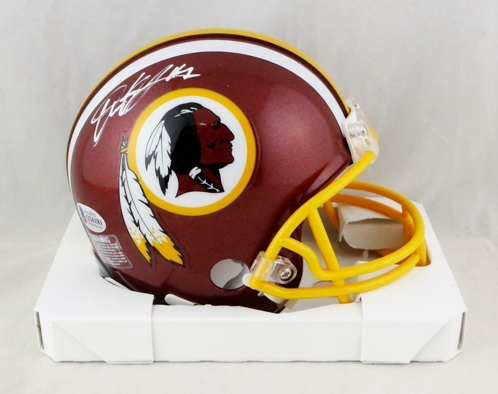 Dwayne Haskins Signed Washington Mini Helmet Beckett Authenticated (1 of 6)
