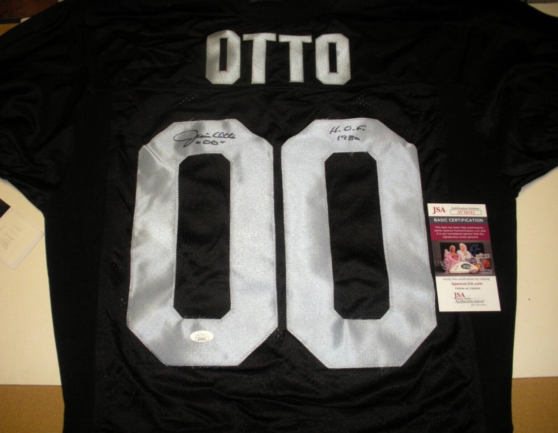 Jim Otto Oakland Raiders Signed Wilson Jersey with JSA COA (1 of 2)