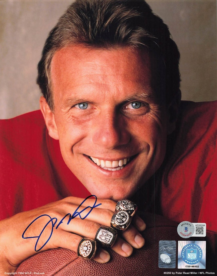 Joe Montana Signed 8x10 Photo San Francisco 49ers BAS Certified (1 of 1)