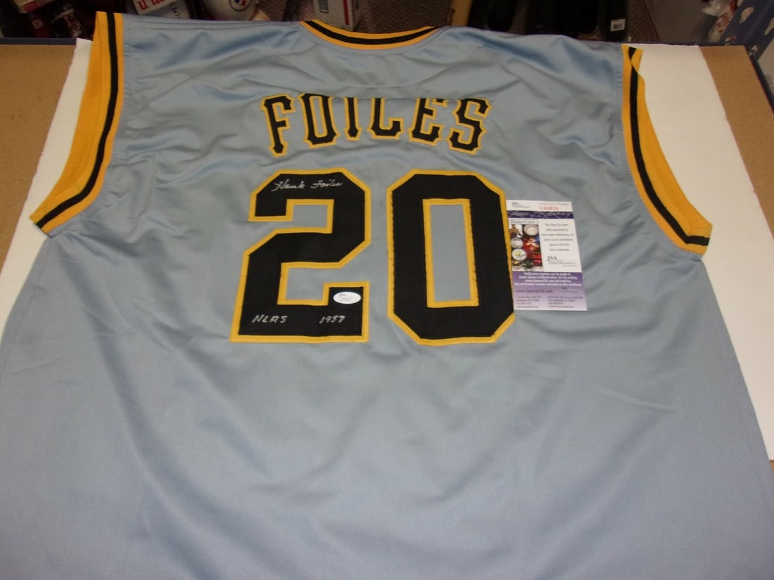 Hank Foiles Signed 1957 Pittsburgh Pirates Jersey JSA COA (1 of 2)