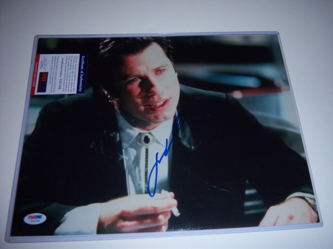 John Travolta Signed 11x14 Photo Pulp Fiction Welcome Back Kotter PSA/DNA (1 of 1)