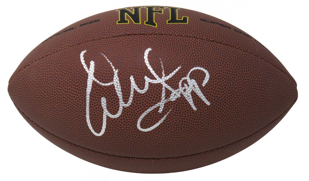 Warren Sapp Signed Wilson Super Grip NFL Football with COA (1 of 1)