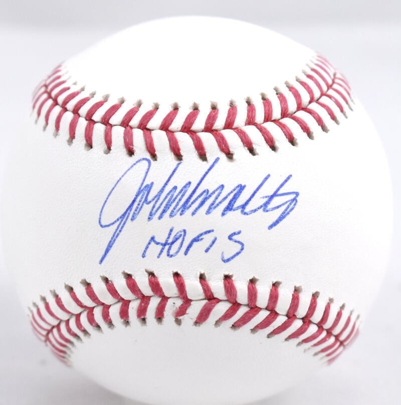 John Smoltz Autographed Rawlings OML Baseball Beckett Hologram (1 of 7)