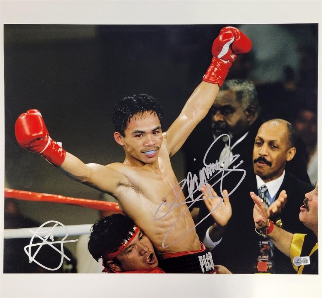 Manny Pacquiao Buboy Fernandez Signed 16x20 Photo Beckett BAS (1 of 5)