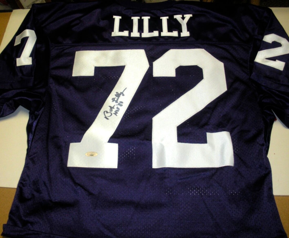 Bob Lilly Signed TCU Horned Frogs Rawlings Jersey with COA (1 of 2)