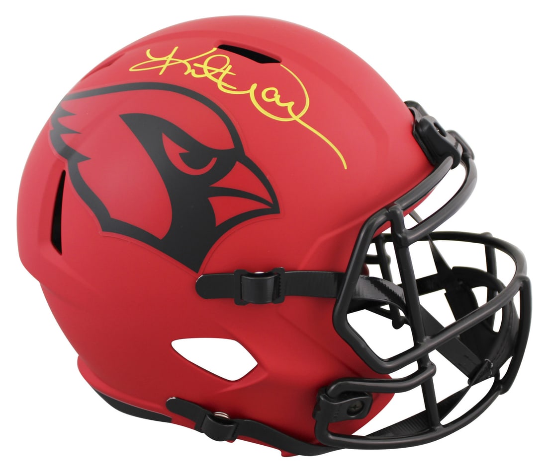 Kurt Warner Autographed Arizona Cardinals Rave Full Size Helmet BAS Authenticated (1 of 3)
