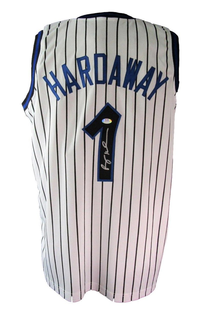 Anfernee Hardaway Autographed White Custom Jersey Orlando Magic PSA/DNA (1 of 5)