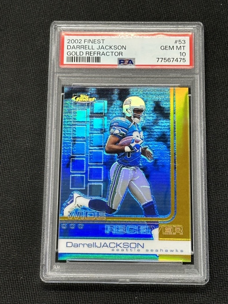 Darrell Jackson 2002 Topps Finest Gold Refractor PSA 10 Seahawks #53 Limited 6/25 (1 of 2)