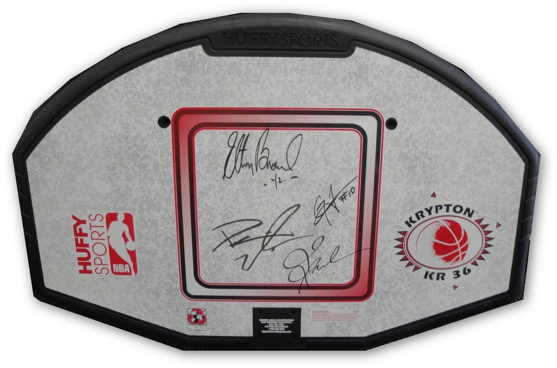 Darius Miles Elton Brand Signed NBA Backboard Beckett Authenticated (1 of 4)