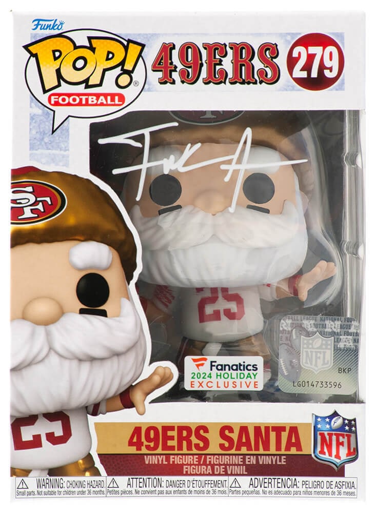 Frank Gore Signed San Francisco 49ers SANTA Funko Pop #279 COA (1 of 1)