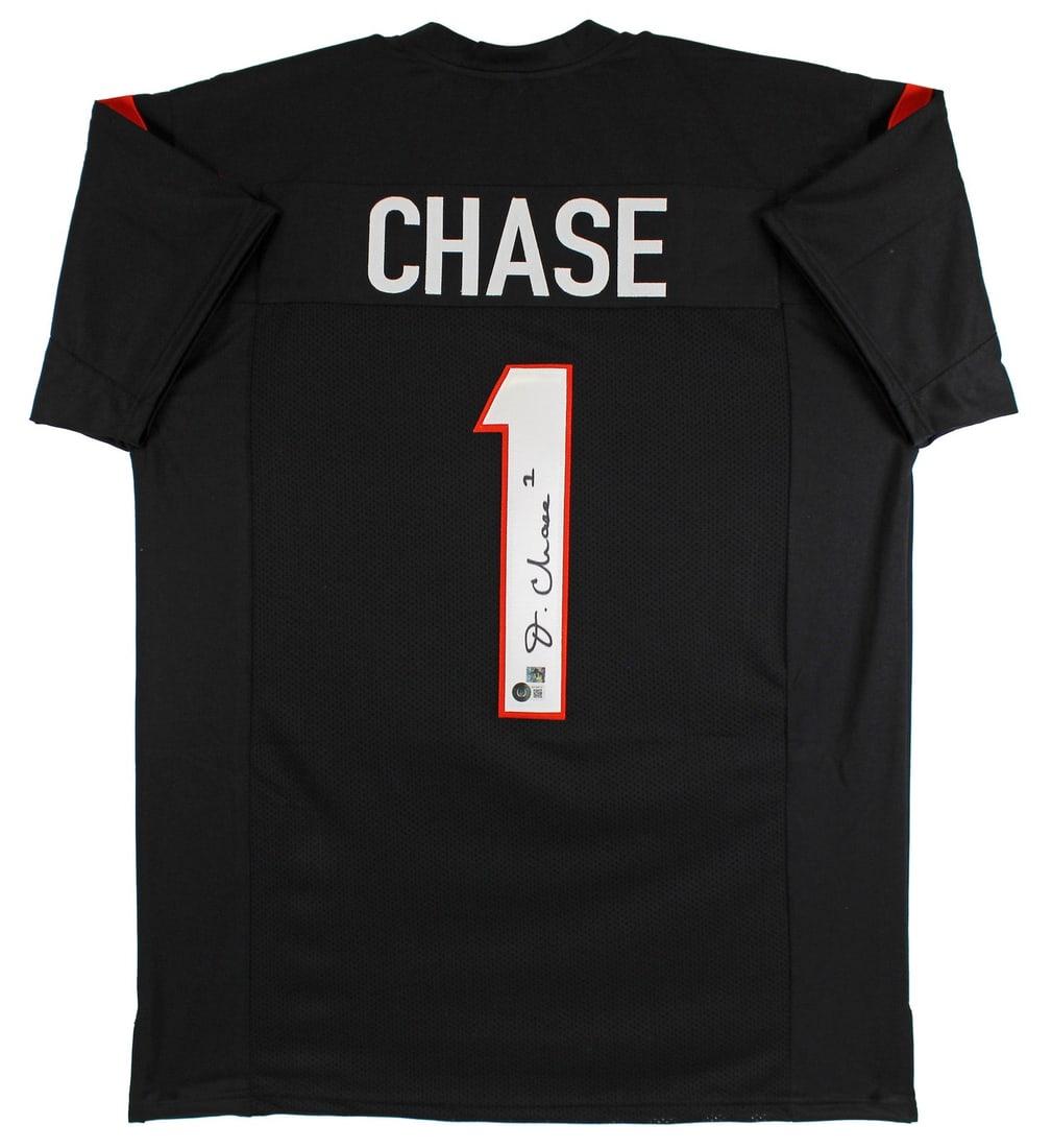 Ja'Marr Chase Signed Black Pro Jersey Cincinnati Bengals BAS Authenticated (1 of 3)