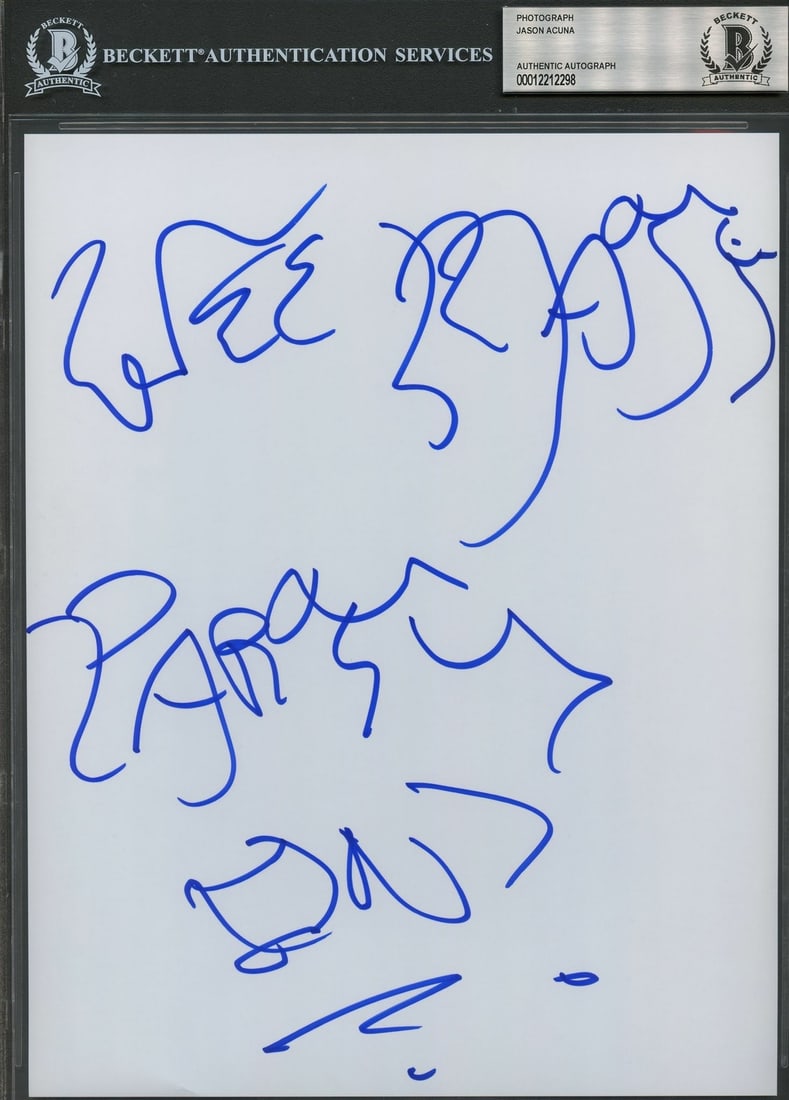 Jason Acuna Signed 8x10 Photo Beckett Authenticated Jackass (1 of 1)