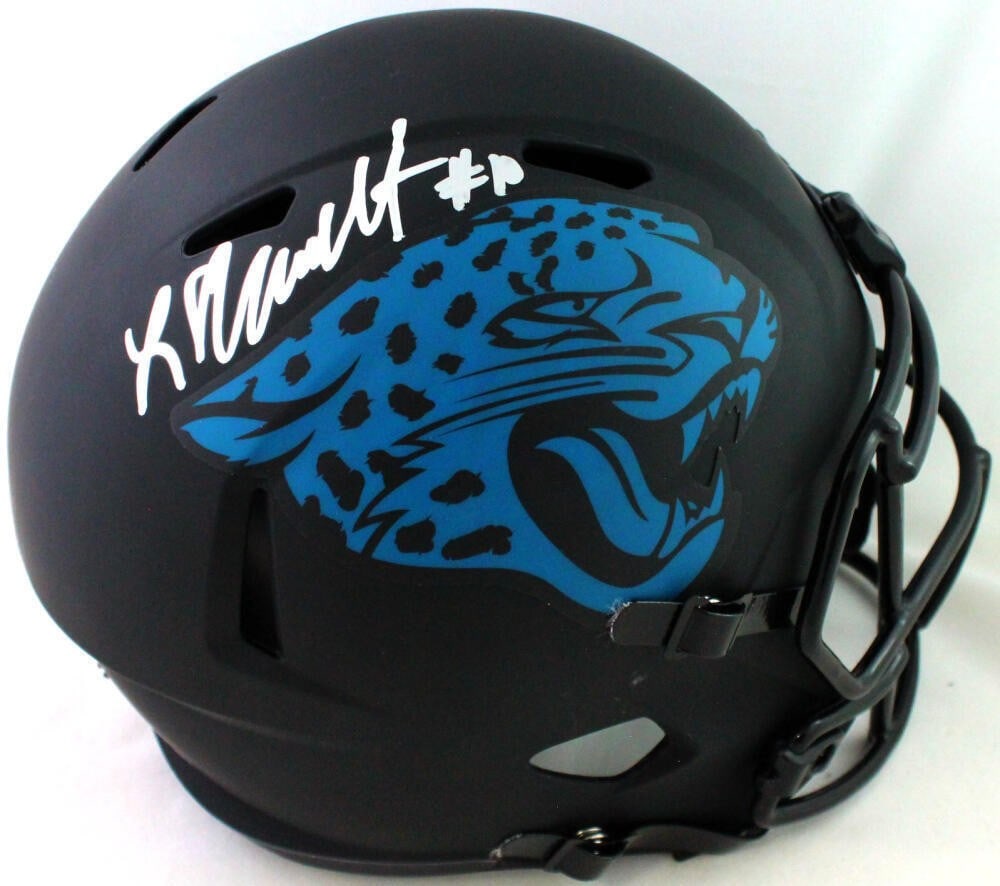 Laviska Shenault Autographed Jaguars Eclipse Speed Helmet Beckett Authenticated (1 of 5)