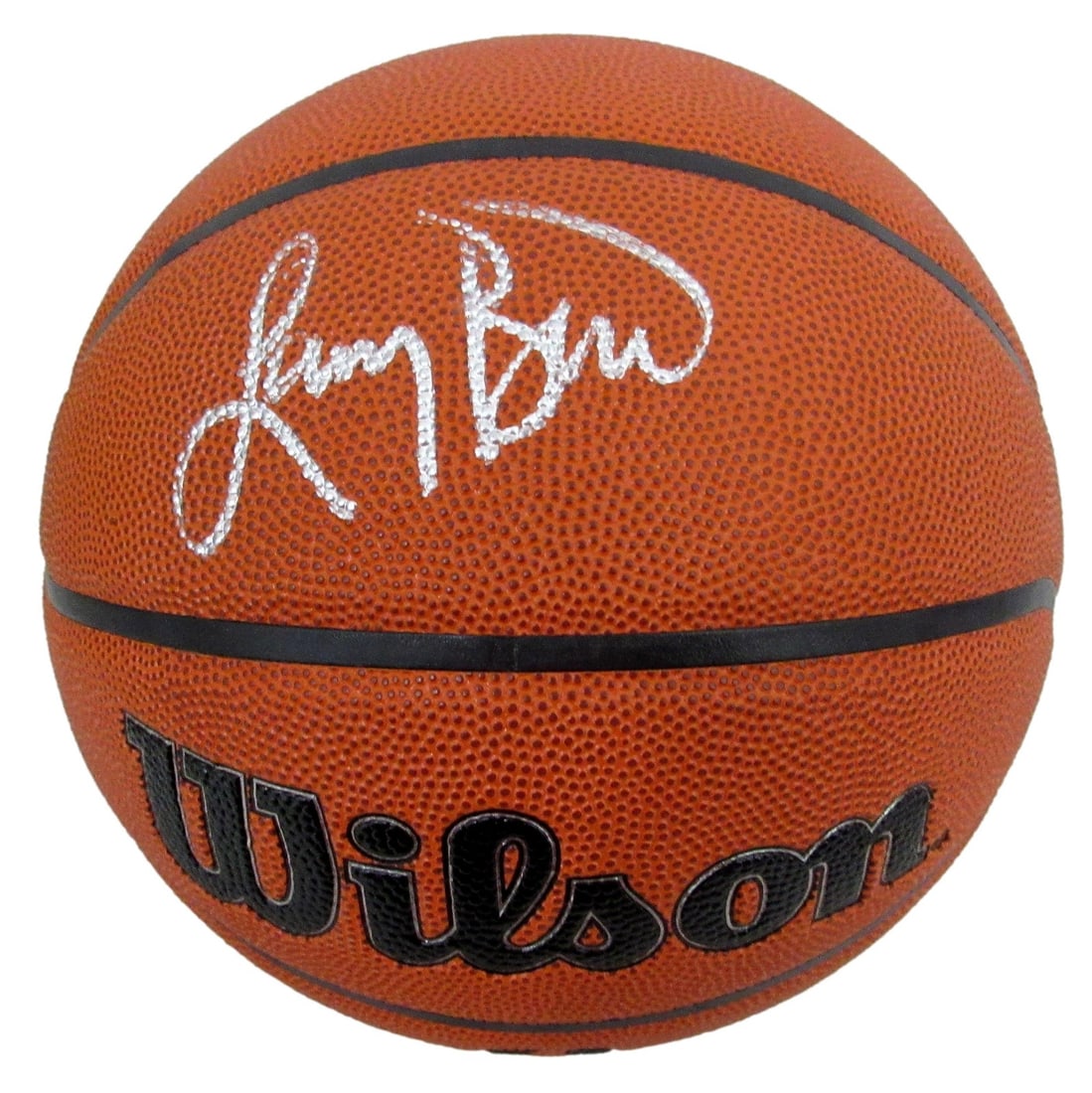 Larry Bird Signed Celtics Wilson NBA Basketball PSA/DNA Authenticated (1 of 4)