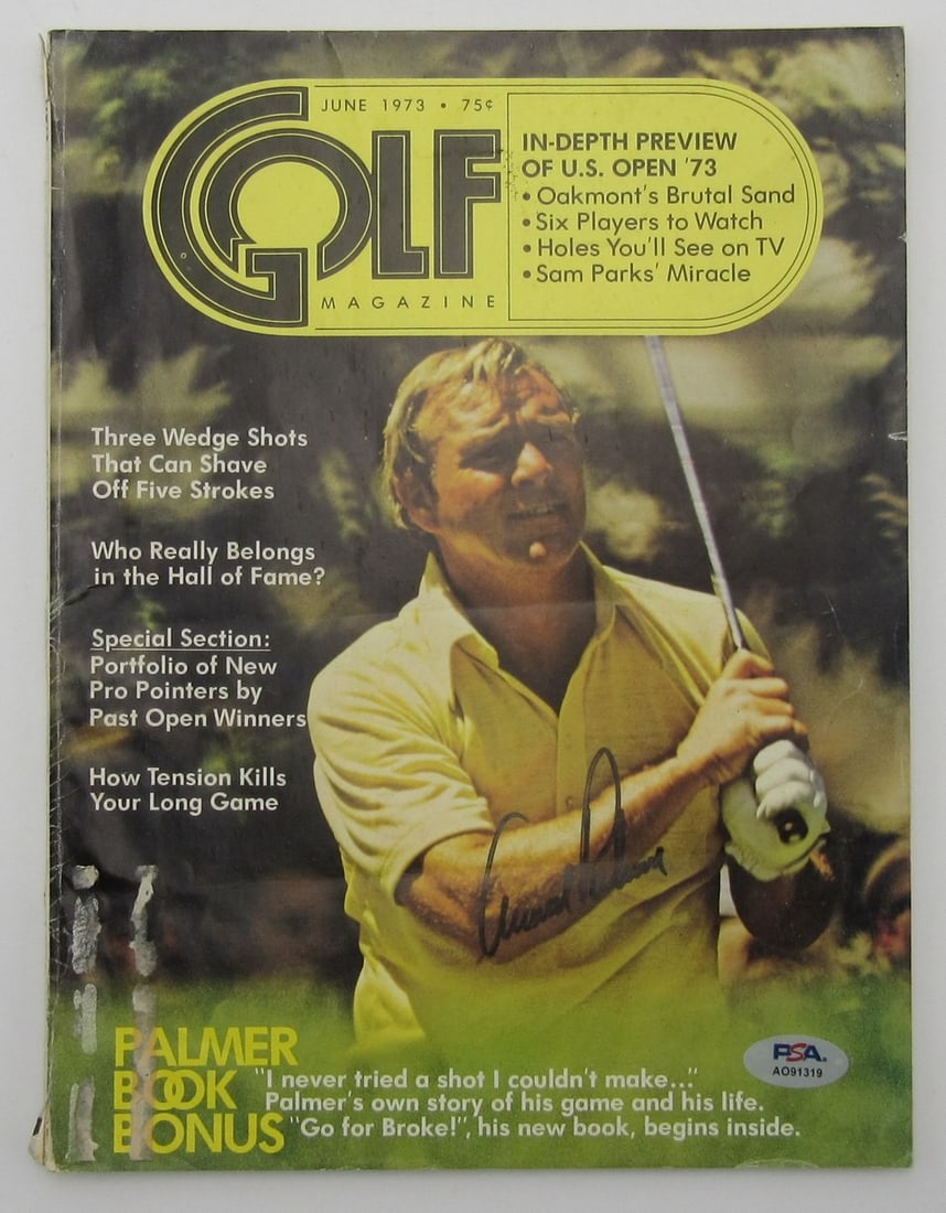 Arnold Palmer Signed June 1973 Golf Magazine PSA Authenticated (1 of 5)