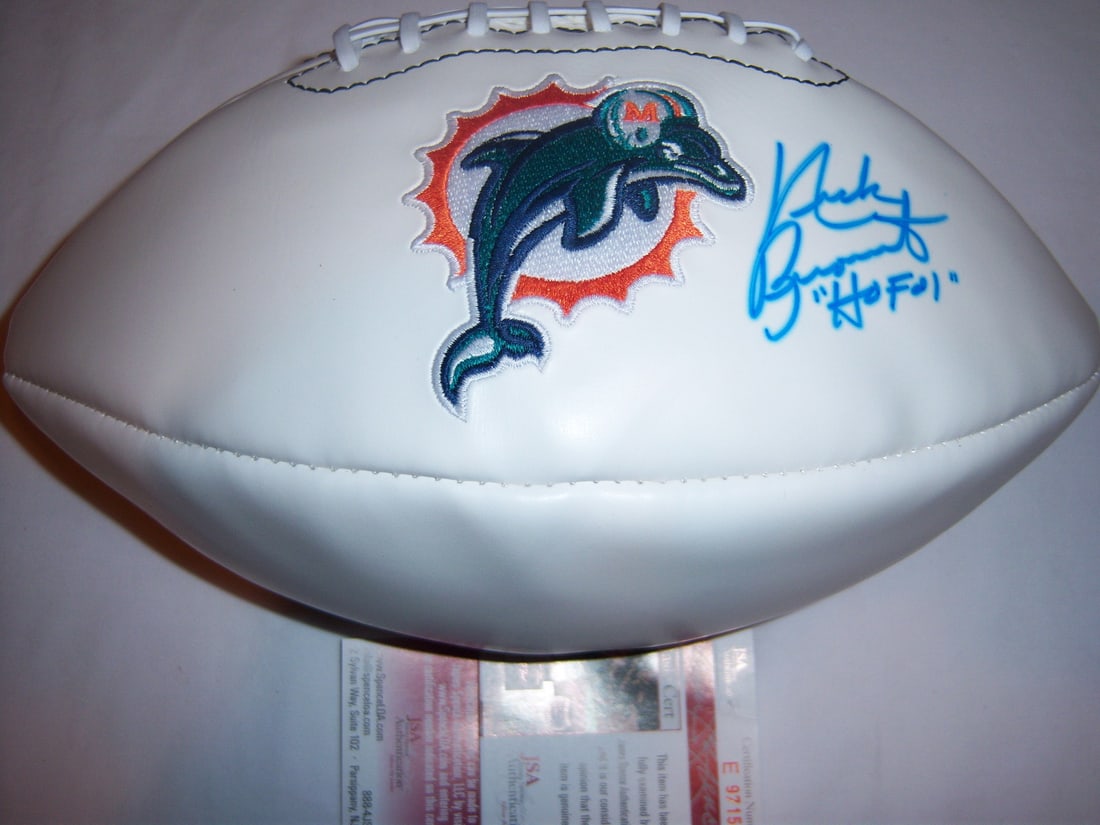 Nick Buoniconti Signed Dolphins Football with JSA COA (1 of 1)