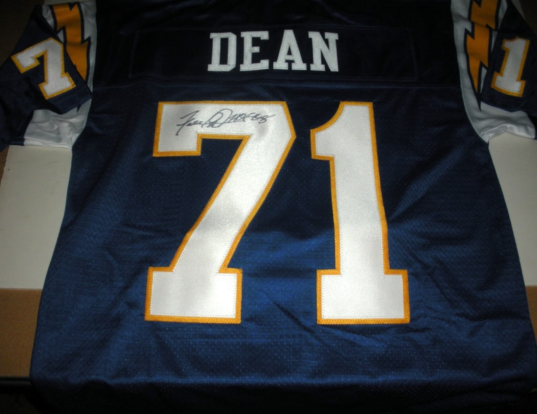 FRED DEAN SAN DIEGO CHARGERS SIGNED PROLINE JERSEY with COA (1 of 3)
