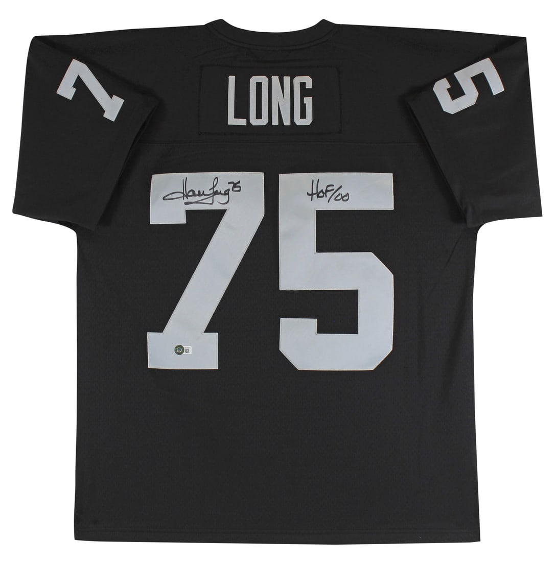 Howie Long HOF 00 Signed Black Jersey Las Vegas Raiders BAS Authenticated (1 of 5)