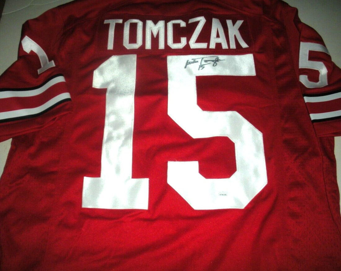 Mike Tomczak Signed Nike Jersey Ohio State JSA COA (1 of 2)