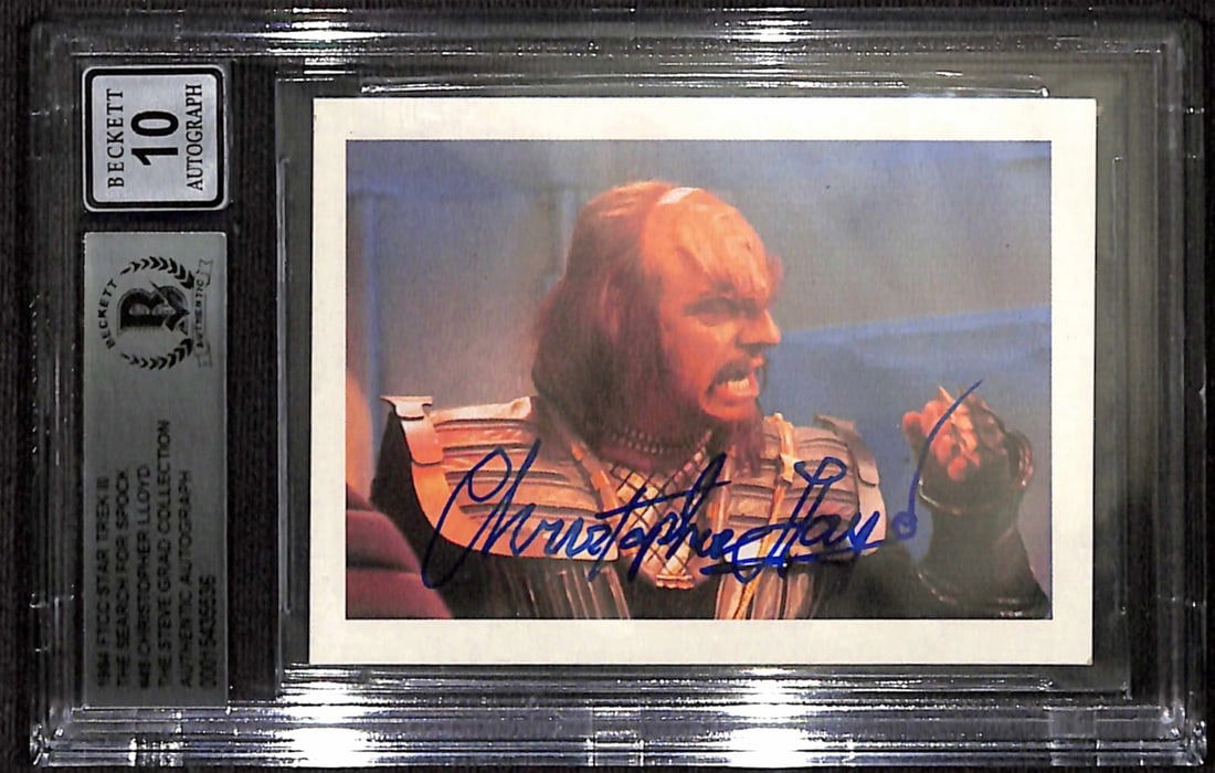 Christopher Lloyd Signed Star Trek III Trading Card Auto 10 Beckett (1 of 1)
