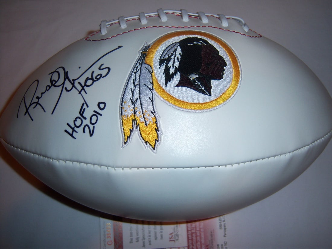 Russ Grimm Signed Washington Redskins Football HOF JSA COA (1 of 2)