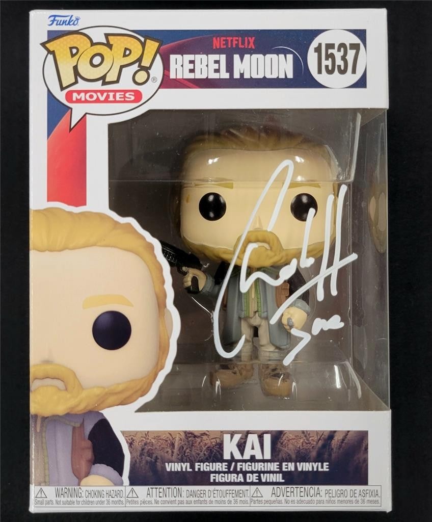 Charlie Hunnam Signed Inscribed Funko Pop! 1537 Rebel Moon Beckett Authenticated (1 of 6)