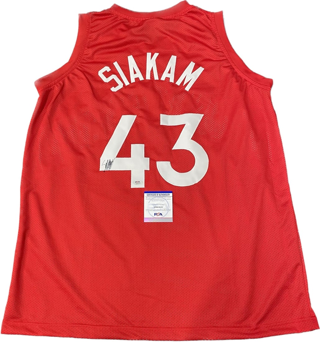 Pascal Siakam Autographed Jersey PSA/DNA Toronto Raptors (1 of 2)