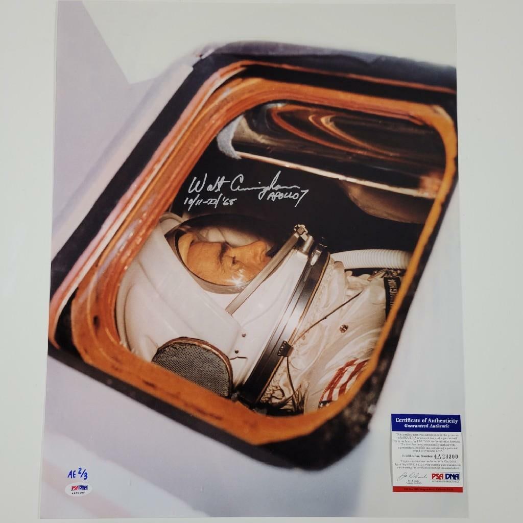 Walt Cunningham Apollo 7 Signed 16x20 Photo with PSA COA (1 of 1)